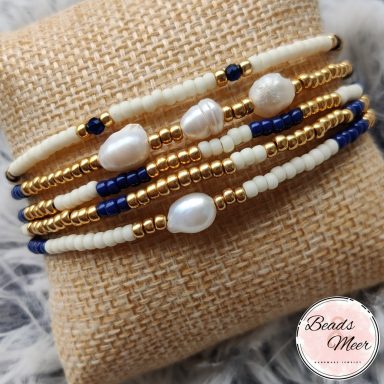 Armband parels en miyuki. kralenarmband. 